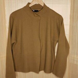 Carole Little Womens Tan Wool Jacket Large